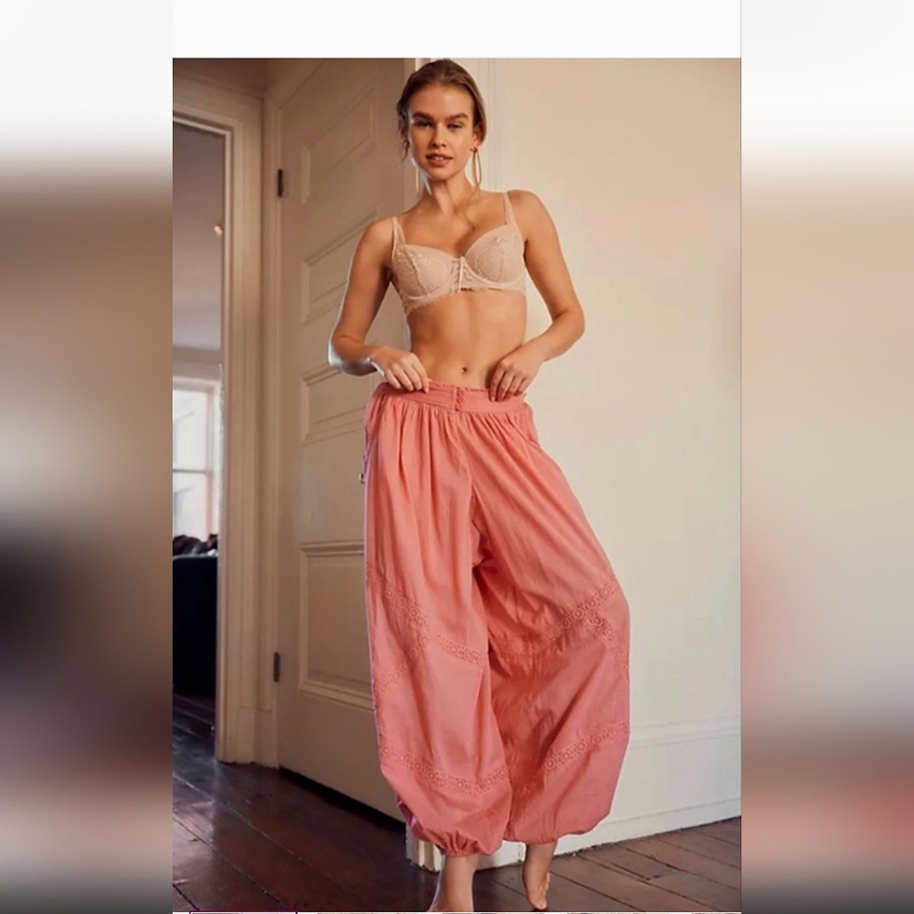 NWOT Free People Free People Table TalkSleep Pants in Orange...